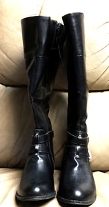 Arizona Boots Women’s Size 9 M AZ Delling Black Faux Leather Side Zip Buckle - Picture 1 of 21