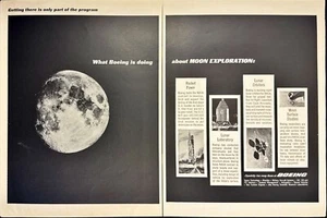 Boeing Moon Exploration Rockets Laboratory Lunar Orbiters 2 Page Print Ad 1964 - Picture 1 of 5