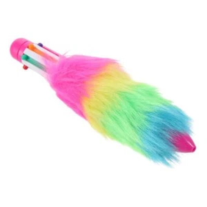 6PCS 6-in-1 Plush Pen 6 Colors Rainbow Pen Ballpoint Pen Party Favor - Picture 1 of 9