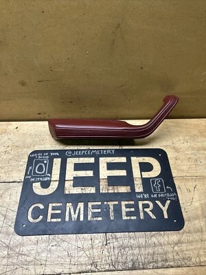 84-96 Jeep Cherokee XJ Comanche MJ OEM Rojo Hockey Puerta Apoyabrazos Manija Driver LH Foto 1 de 4