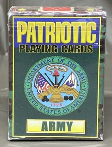 Bicycle Patriotic Playing Cards Army Camouflage Design Camo - Picture 1 of 4