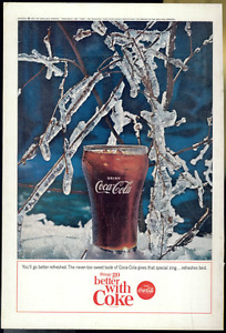 Coca Cola Advertisement - Vintage June 1964 Coke Soda Pop Drink Glass Print Ad