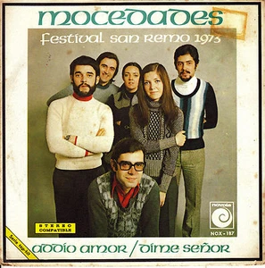 7" promo MOCEDADES addio amor / dime señor 45 SPAIN 1973 SINGLE - Imagen 1 de 1