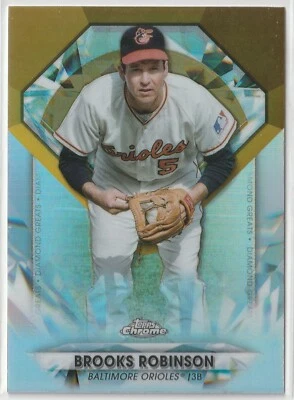 2022 Topps Chrome Update Series Diamond Greats - #DGC-28 Brooks Robinson - Image 1 of 2