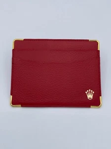 Rolex porta garanzia warranty holder pelle rossa red vintage originale - Imagen 1 de 14