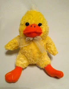 Vier Sterne kleine Ente Küken gelb orange Plüschtier Stofftier Spielzeug Lovey 7 Zoll - Bild 1 von 3