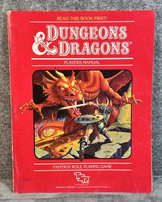 Dungeons & Dragons Players Manual Paperback Book 1st Printing 1983, TSR - Image 1 of 4