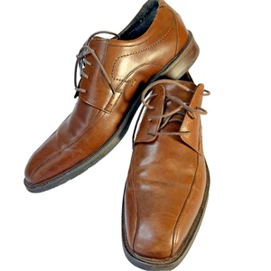 Johnson and Murphy Mens Shoes Size 11 15-0870 Brown/Tan Sheepskin See Desc! - Picture 1 of 24