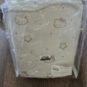 Pottery Barn Teen Hello Kitty Metallic Star Queen Cotton Sheet Set NEW 4pc - Picture 1 of 2