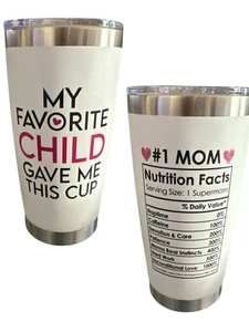 My Favorite Child Gave Me This Cup 20 Unzen Kaffee Thermobecher #1 Mama weiß - Bild 1 von 5