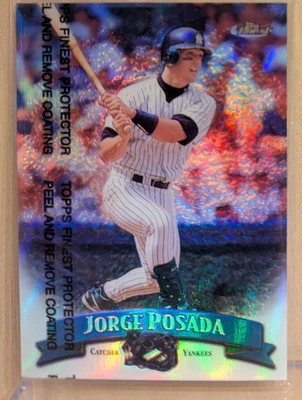 1998 年 Topps 最佳反光卡 #217 Jorge Posada 洋基队 罕见 ICONIC PARALLEL — 第 1/2 张图片