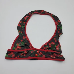 Penthouse Cherry Print Halter Bralette Women's Size M - Picture 1 of 10