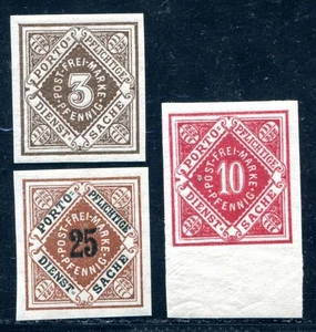 WÜRTTEMBERG 1896 105PU,102bPU,130PU1 ** MNH IMPECABLE (N1430 - Imagen 1 de 2