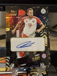Topps X Whip Gold 2023/24 Harry Kane negro automático y no automático ambos/99 - Imagen 1 de 4