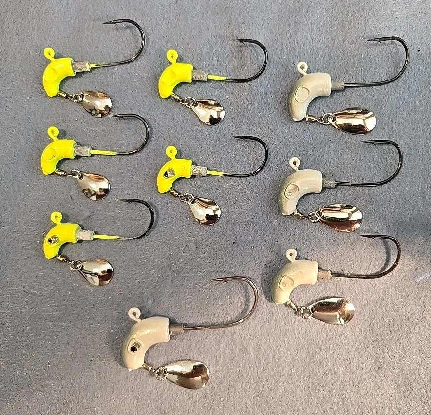 9 ~Tamaños y colores mixtos Under Spin Road Runner Plantilla Striper Lake Trucha Salmón Foto 1 de 2