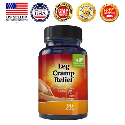 Stop Leg Cramps & Relief Spasms Magnesium Supplements Homeopathic 90 Tablets - Image 1 of 4
