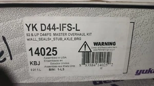 YK D44-IFS-L - Yukon Master Overhaul Kit for 1993 & Newer Dana 44 IFS - Picture 1 of 3