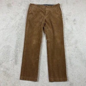 Brooks Brothers Jeans Mens 36x30 Brown Straight Corduroy Pants Tag 36x32 - Picture 1 of 15