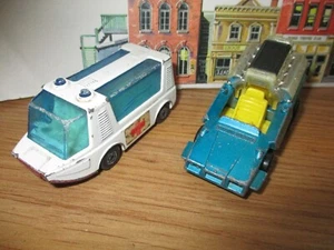 (2) Vintage Matchbox Superfast Lesney #46 Stretcha Fetcha Ambulance & #42 TYRE - Picture 1 of 3