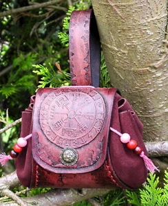 Lederbeutel - 7 Gürteltasche Ledertasche Geldsäckchen Wikinger Larp Mittelalter - Bild 1 von 4