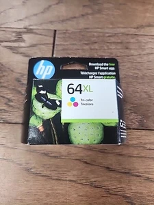 HP 64XL N9J91AN Trójkolorowy wkład atramentowy OEM uszczelniony ex oct 2026 - Zdjęcie 1 z 2