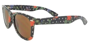 MUESTRA DE PRONÓSTICO GAFAS DE SOL ZIGGIE PARA MUJER, MARCO FLORAL NEGRO, LENTE MARRÓN - Imagen 1 de 4