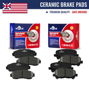 Front + Rear Ceramic Disc Brake Pads For 2019 - 2022 Honda Passport - Picture 1 of 6
