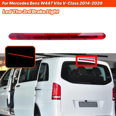 Tercera luz de freno central lente roja para Mercedes Benz W447 Vito Clase V 2014-2020 Foto 1 de 4