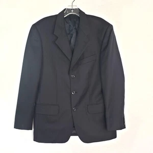 Bachrach Blazer Mens 36S Black Made in Italy Wool Sport Coat Business Casual - Picture 1 of 14