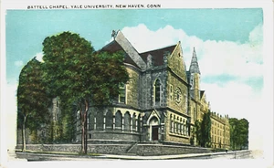YALE - University Postcard: Battell Chapel, New Haven, Connecticut - Picture 1 of 2