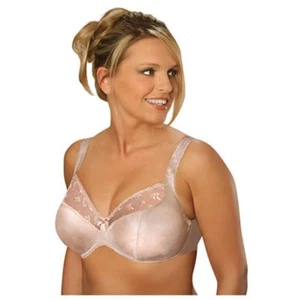 Aviana Satin and Lace Minimizer Bra Blush 32H Style 2457 - Picture 1 of 1