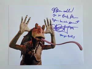 AHMED BEST In-Person signiertes Autogramm 20x25cm Star Wars - Picture 1 of 1