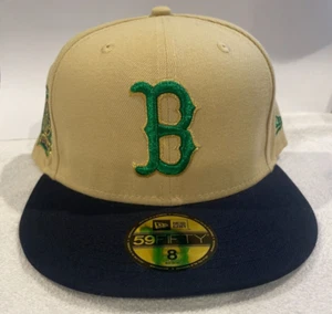 Boston Red Sox New Era POT OF GOLD PACK Green 2004 World Series Hat Cap Sz 8 - Picture 1 of 3