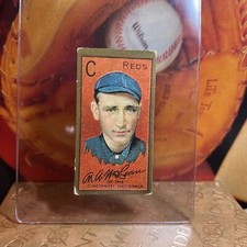 John B McLean Cincinnati Red T 205 Tobacco Card Polar Bear Back VgEx