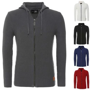 Tazzio Herren Strickjacke Pullover Strickpullover Grobstrick Sweatjacke Jacke - Bild 1 von 11