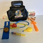 fisher price 1987 Medical Kit Bag Made in USA Kid Doctor Nurse Toy Costume Play