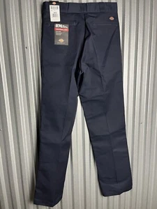 Genuine Dickies 34x36NEW Men Navy Flex Relaxed Fit Straight Leg Pants - Picture 1 of 3