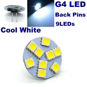 4x Cool White 9LEDs 5050 G4 LED Bulbs Back Pins for spotlight 12V DC - Picture 1 of 10