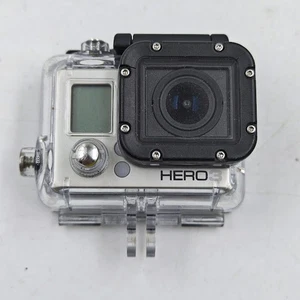 Caméra GoPro HERO3 - non testée, signes d'utilisation, étui et support - Photo 1/9