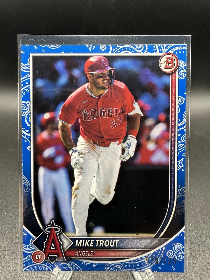 2025 Bowman — Mike Trout No1 синий узор /125 - Изображение 1 из 1