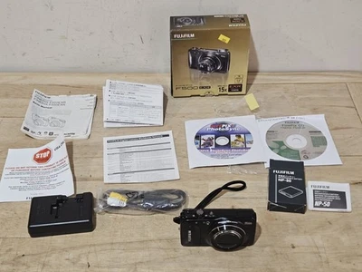 Fuji Fujifilm FinePix F500 EXR 16MP Digital Camera w/Charger Battery Manual TEST - Image 1 of 4