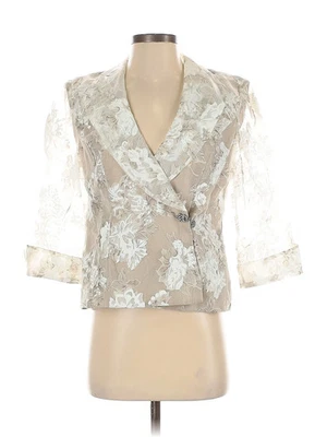 Jaqueta feminina R&M Richards marfim 6 petites - Imagem 1 de 2