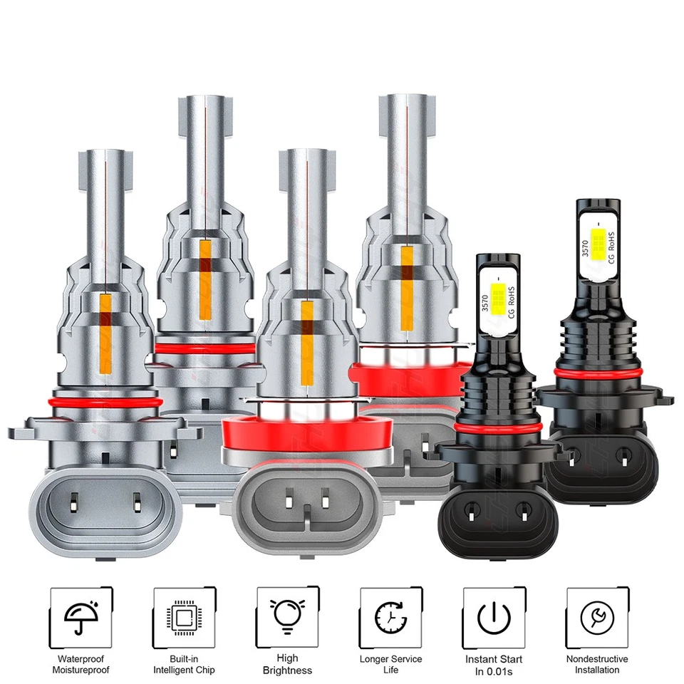 Kit combinado de 6 faros LED + bombillas antiniebla 6000 k para Ford Expedition 2015-2020 Foto 1 de 4