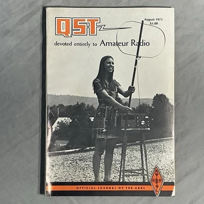 QST Devoted Entirely To Amateur Radio Magazine August 1975 Vintage Ham Radio - Image 1 of 3