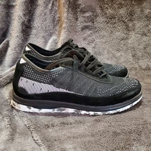 TOTO 2.4 Inches Elevator Casual Knitted Sneakers Grey/White/Black D22033 Mens 11 - Picture 1 of 11
