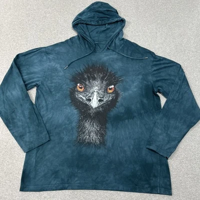 Sudadera con Capucha The Mountain Para Hombre XL Azul Tie Dye Ostrich Land Gráfico Pullover Foto 1 de 4
