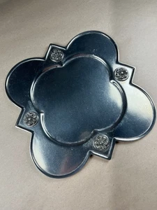 Plato de postre veneciano de peltre Vagabond House Medici - Imagen 1 de 10