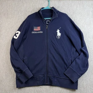 Polo Ralph Lauren United States Rugby Full Zip Sweater Men’s Size XL (No Tag) - Picture 1 of 7