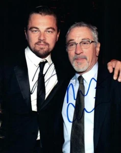 Robert DeNiro Leonardo DiCaprio signed 8x10 photo picture autographed good + COA - Picture 1 of 1