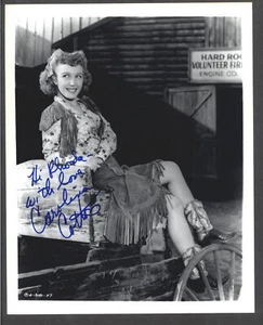Algodón de Carolina - Foto Firmada Vintage Autógrafo de Celebridades - Bomba Rubia Yodeling - Imagen 1 de 1